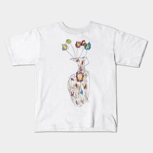 vase with fowers Kids T-Shirt